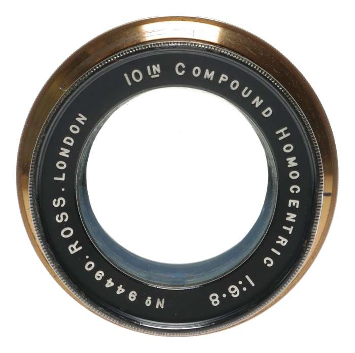 Ross London 10 Inch Compound Homocentric 1:6.8 Camera Brass Lens
