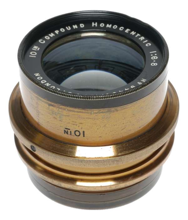 Ross London 10 Inch Compound Homocentric 1:6.8 Camera Brass Lens