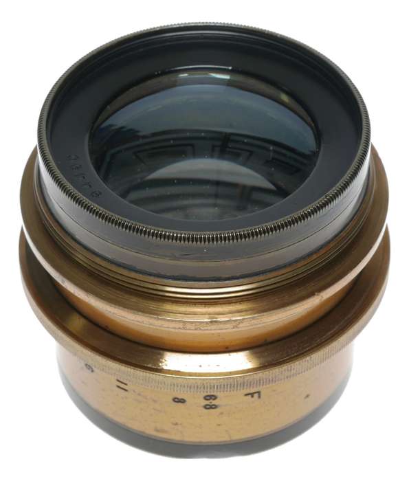 Ross London 10 Inch Compound Homocentric 1:6.8 Camera Brass Lens
