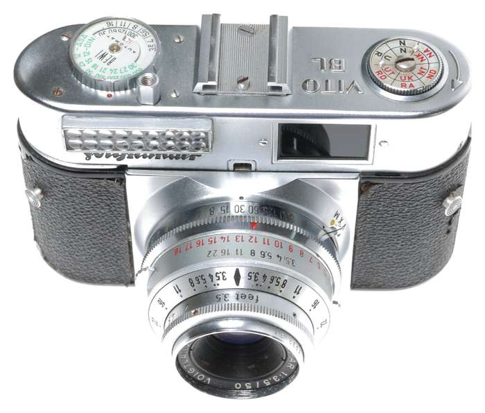Voigtlander Vito BL 35mm Film Camera Color-Skopar 1:3.5/50