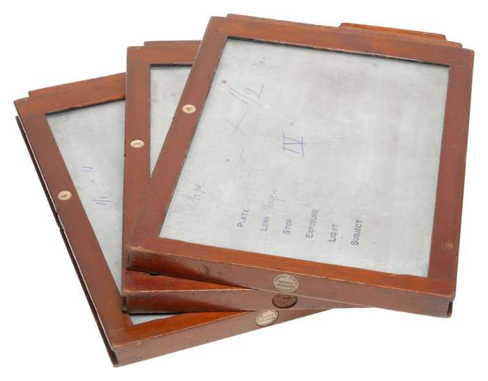 Thornton Pickard Stereo Cut Sheet Film Plate Holders Half Plate