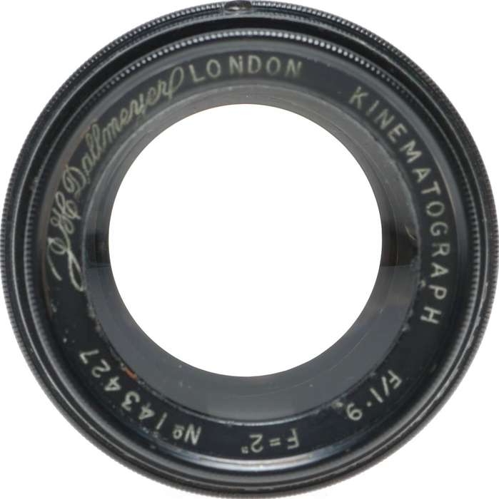 Dallmeyer Kinematograph C-Mount Camera Lens F/1.9 F=2 Inch perfect glass