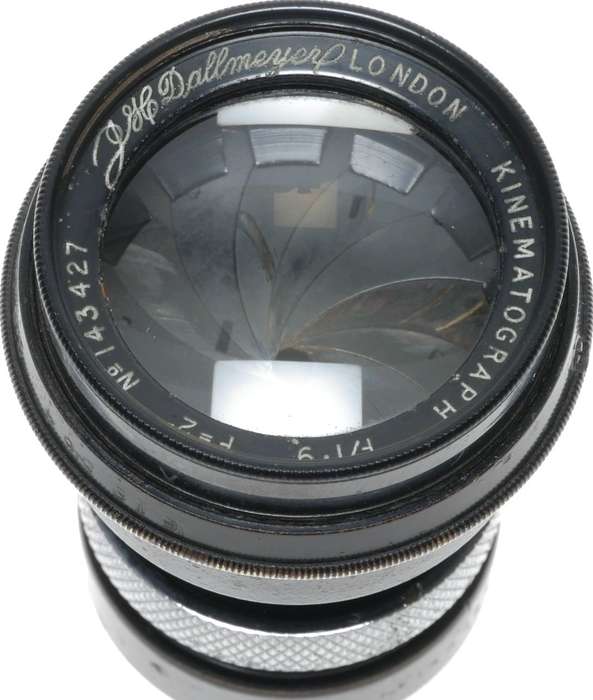 Dallmeyer Kinematograph C-Mount Camera Lens F/1.9 F=2 Inch perfect glass