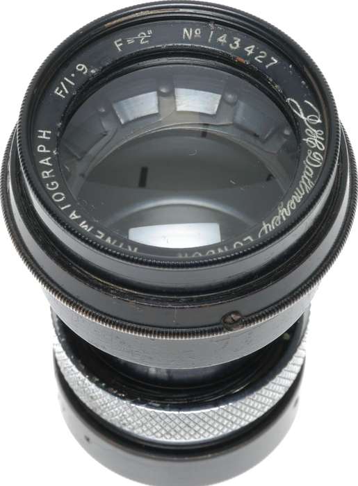 Dallmeyer Kinematograph C-Mount Camera Lens F/1.9 F=2 Inch perfect glass