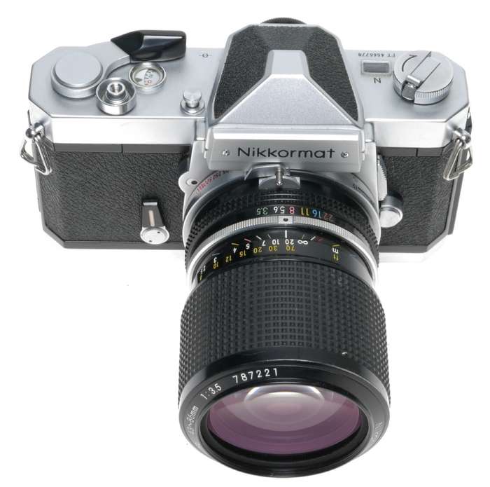 Nikon Nikkormat FTN SLR Camera Zoom-Nikkor 43-86mm 1:3.5 Lens