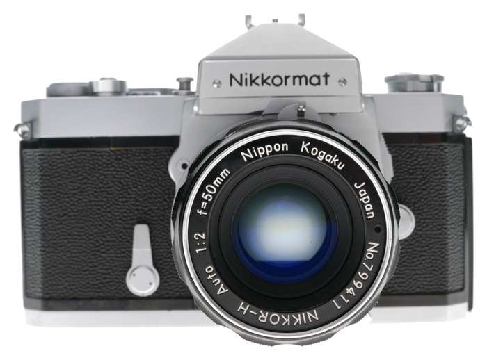 Nikkormat FTN 35mm SLR Film Camera Nikkor-H Auto 2/50 Lens