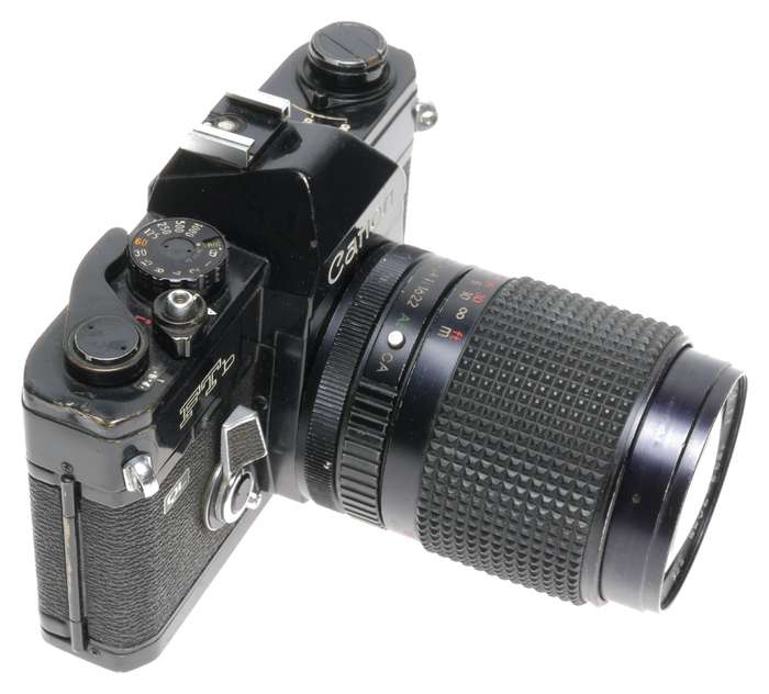 Canon FTb QL Black 35mm SLR Film Camera Coslinar Auto Zoom f=35-70mm