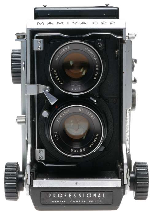Mamiya C22 Professional TLR Bellows Film Camera Sekor 3.7/80mm