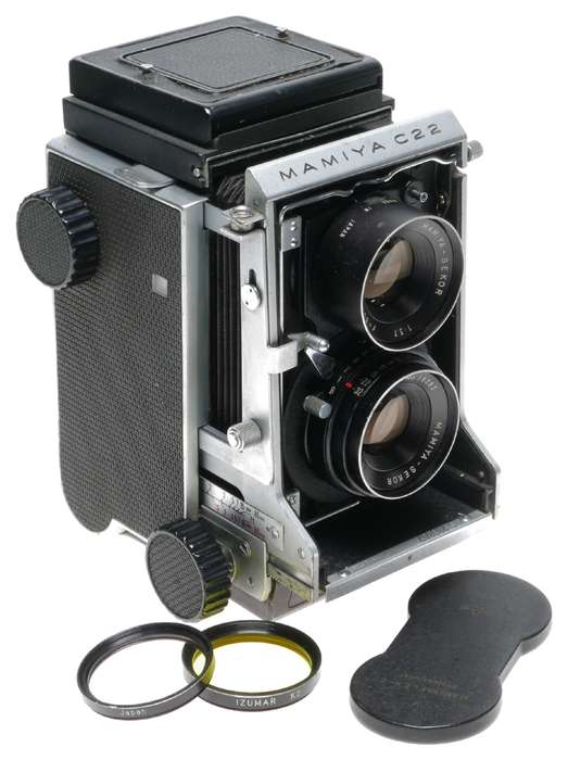 Mamiya C22 Professional TLR Bellows Film Camera Sekor 3.7/80mm