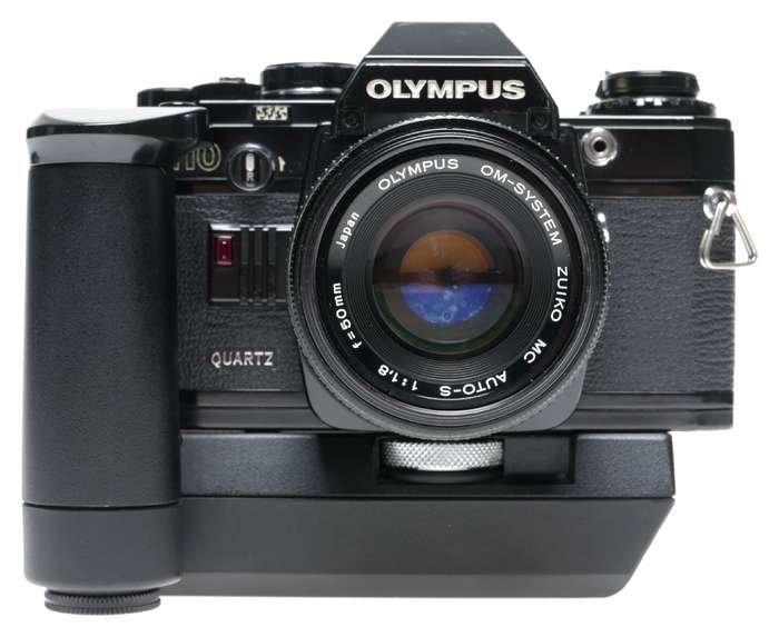Olympus OM-10 Quartz SLR Camera MC Auto-S 1:1.8 f-50mm Motor Drive