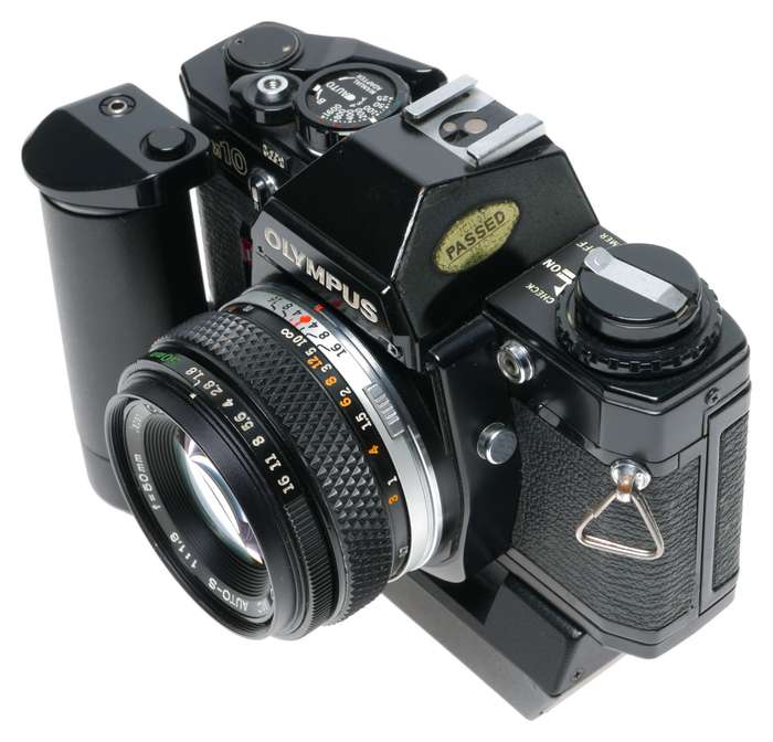 Olympus OM-10 Quartz SLR Camera MC Auto-S 1:1.8 f-50mm Motor Drive