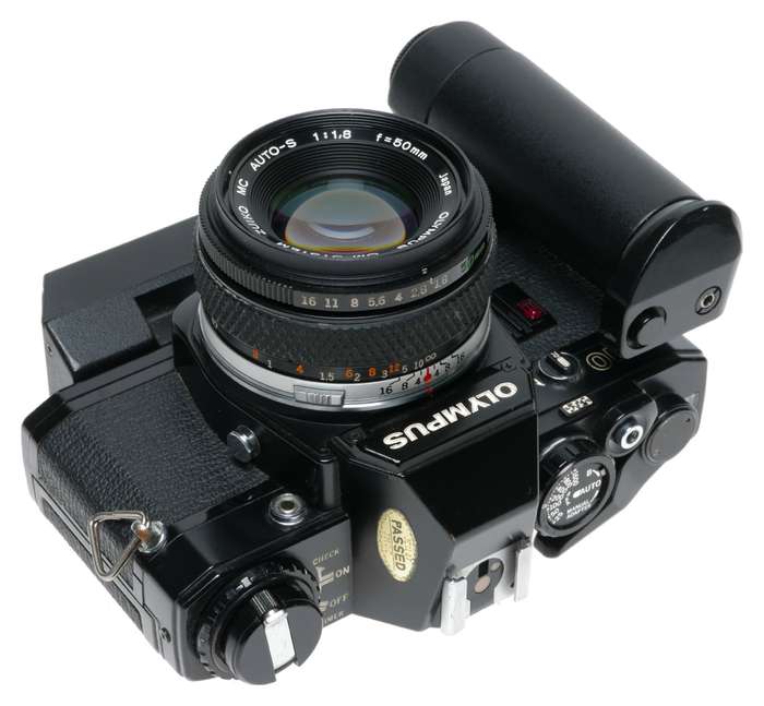 Olympus OM-10 Quartz SLR Camera MC Auto-S 1:1.8 f-50mm Motor Drive