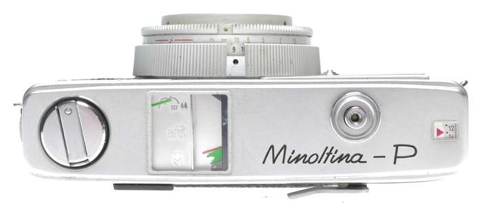 Minolta Minoltina-P 35mm Film Viewfinder Camera Rokkor 1:2.8 f=38mm