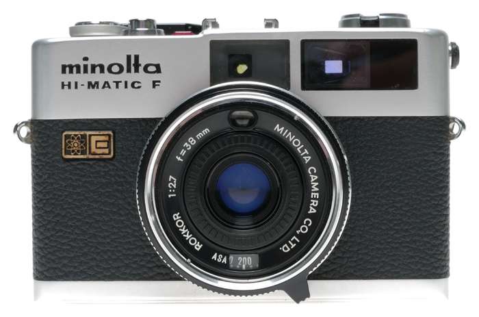 Minolta Hi-Matic F Rangefinder 35mm Film Camera Rokkor 1:2.7 f=38mm