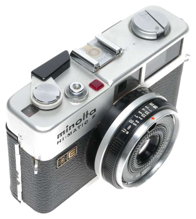 Minolta Hi-Matic F Rangefinder 35mm Film Camera Rokkor 1:2.7 f=38mm