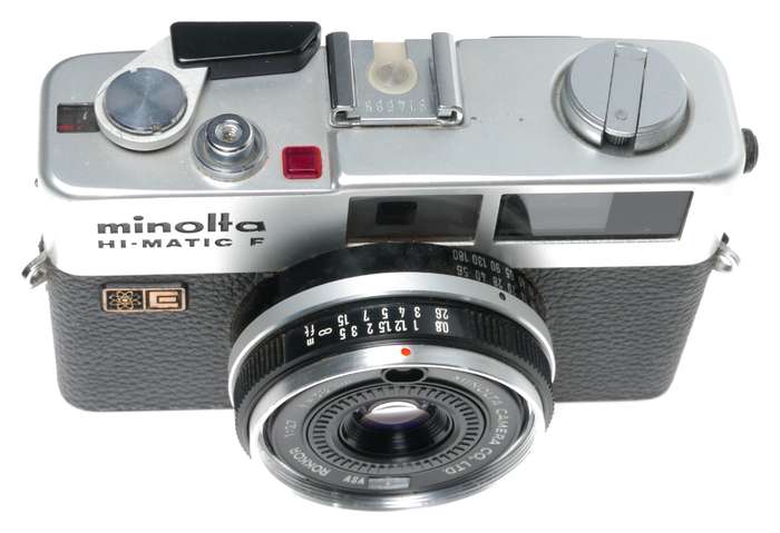 Minolta Hi-Matic F Rangefinder 35mm Film Camera Rokkor 1:2.7 f=38mm