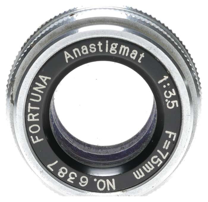 Fortuna Anastigmat 1:3.5 F=75mm M39 Enlarger Lens