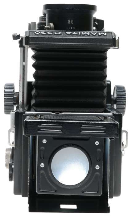 Mamiya C330 Professional-f TLR 120 Film Camera Blue Dot Sekor 2.8/80mm Lens