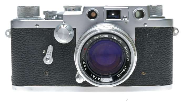 Leotax F Rangefinder Camera Topcor-S 1:2 f=5cm Lens M39 Leica Mount