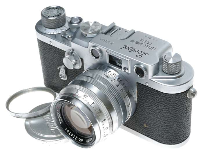 Leotax F Rangefinder Camera Topcor-S 1:2 f=5cm Lens M39 Leica Mount
