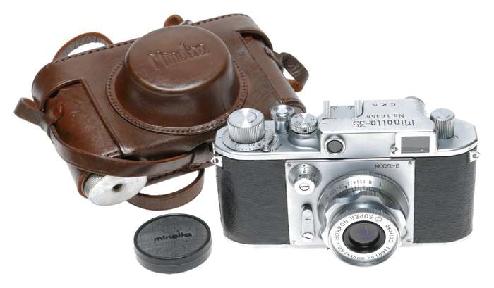 Minolta-35 Model E Rangefinder Camera Super Rokkor 2.8/45mm M39