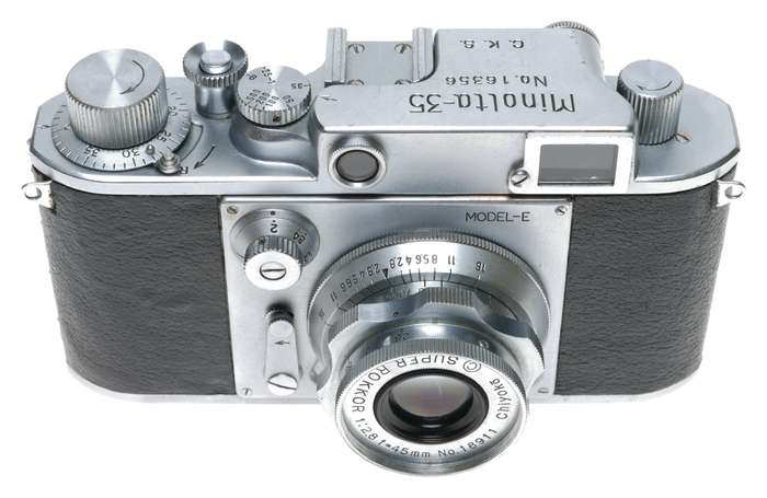 Minolta-35 Model E Rangefinder Camera Super Rokkor 2.8/45mm M39