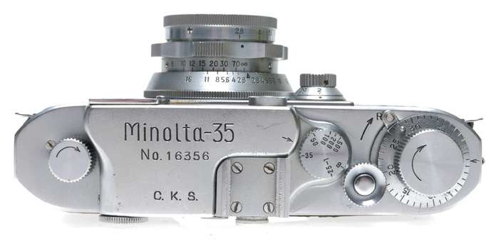 Minolta-35 Model E Rangefinder Camera Super Rokkor 2.8/45mm M39
