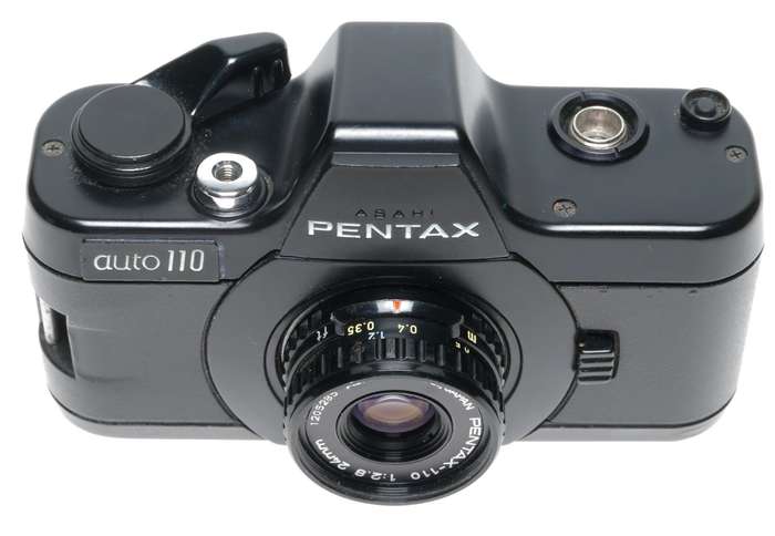 Asahi Pentax Auto-110 Subminiature Film Camera 2.8/24mm 18mm Lenses