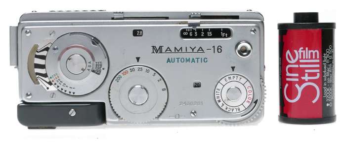 Mamiya 16 Automatic Subminiature Spy Viewfinder Camera Sekor 2.8/25mm