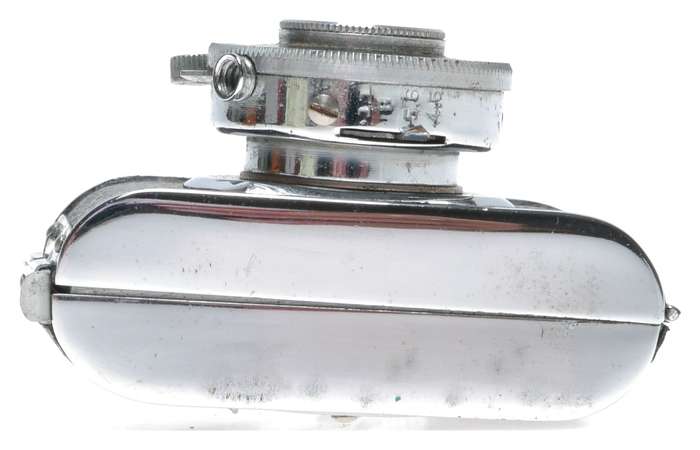 Mycro IIIa Subminiature Film Camera Chrome Black Ona 1:4.5 F=20mm