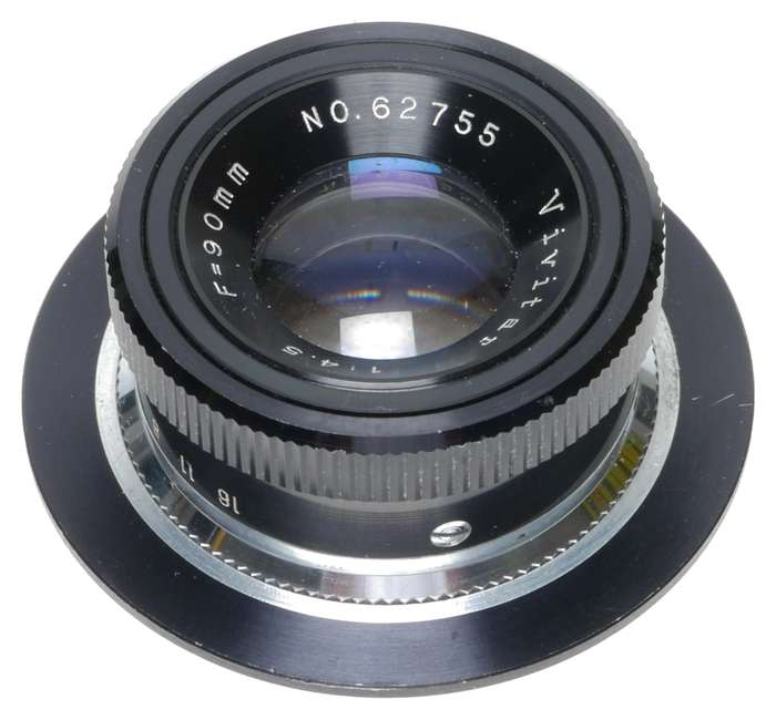 Vivitar 1:4.5 F=90mm Enlarger Lens 39mm Screw Mount on Lensboard