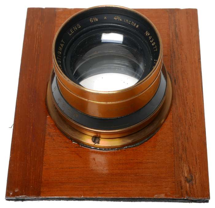Optimus folding wooden film plate camera Cooke ser III lens
