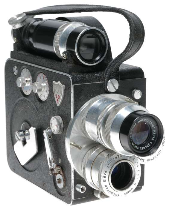 Leveque L.D. 8mm Cine camera full set of 4x Som Berthiot lenses
