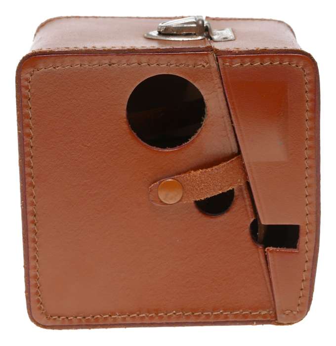 1227/2 Ikon vintage film camera antique leather case in used condition