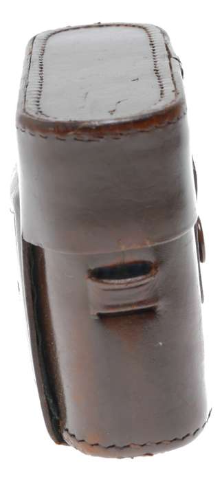 Vintage Voigtlander brown film camera antique leather case in used condition