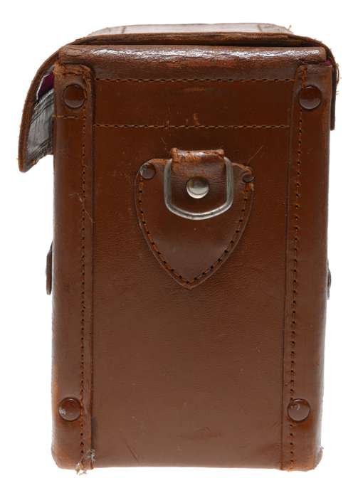 Carry bag vintage film camera antique leather case in used condition