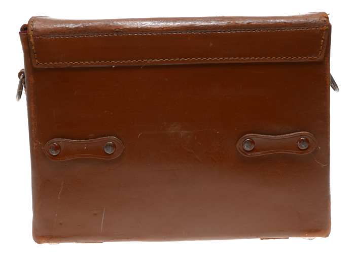 Carry bag vintage film camera antique leather case in used condition