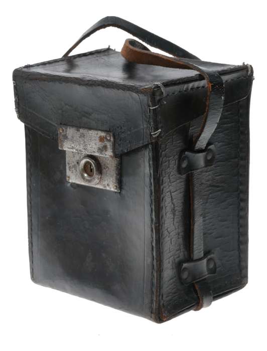 Used Hard case vintage film camera antique leather in used condition