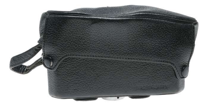 Nikon F Black vintage 35mm film camera antique leather case in used condition strap
