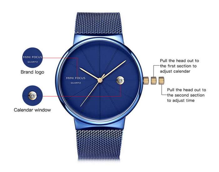 Mini Focus 0176 Mens Watch - Blue
