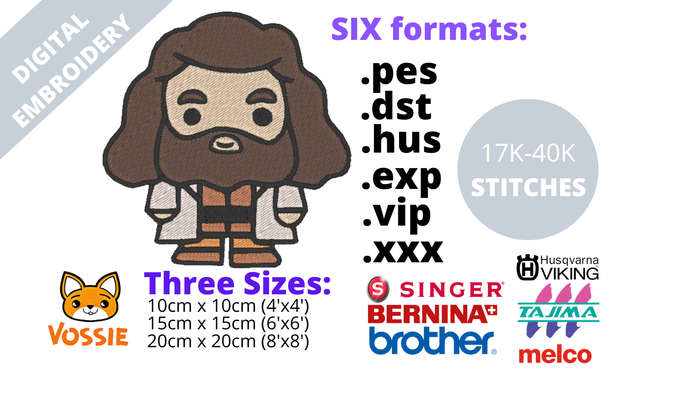 Harry Potter COLLECTION Digital Embroidery Design COMBO (.pes .dst .hus .exp .vip .xxx)
