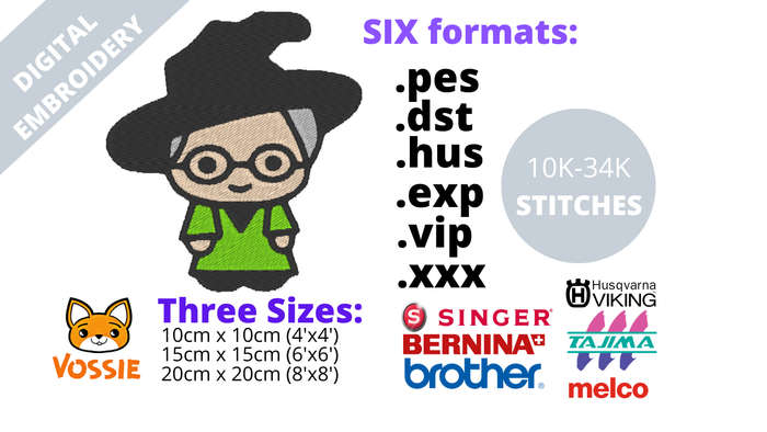 Harry Potter COLLECTION Digital Embroidery Design COMBO (.pes .dst .hus .exp .vip .xxx)
