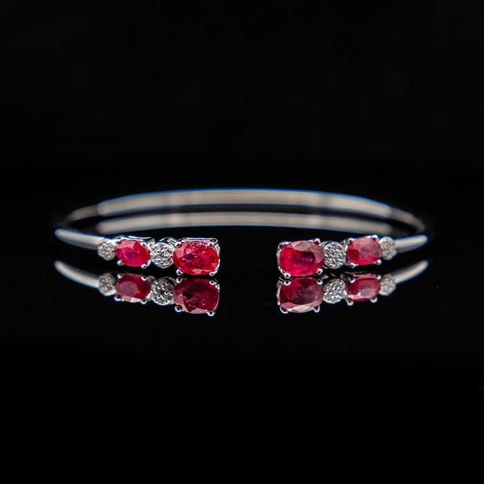 Lilibeth - Rubies and White Topaz