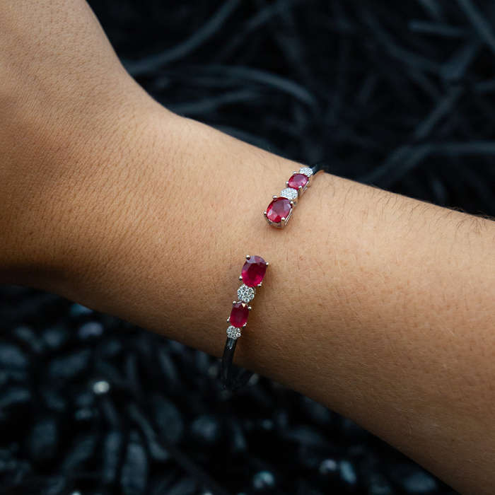 Lilibeth - Rubies and White Topaz