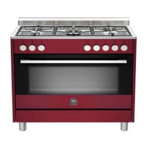 90cm Rustica Gas Hob / Electric Oven Burgundy La Germania Rus95c61ldvi