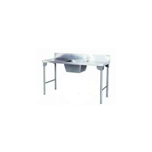 Single Bowl Sink 1600mm Mild Steel Legs Left Sdsn1005o7