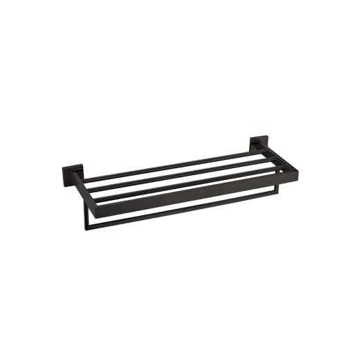 Towel Rail & Shelf Matt Black Mba-8