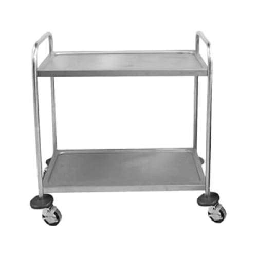 Tea Trolley S/steel Heavy Duty 2 Shelf 930mm x 905 x 560mm 20kg Tts1002