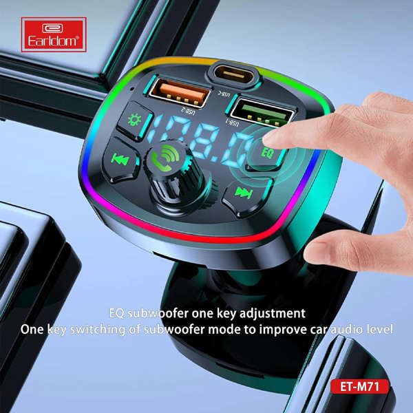 Earldom M71 Bluetooth FM Modulator, Hands Free