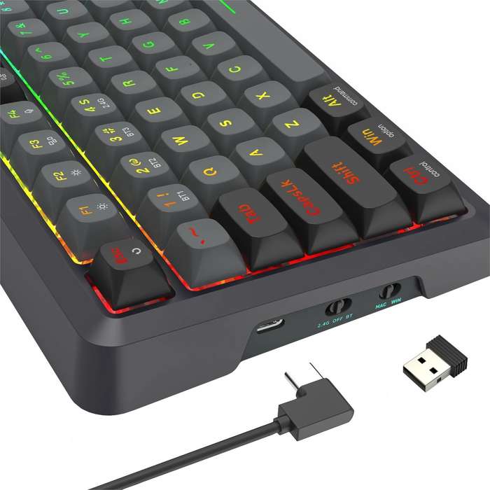 Redragon BREAGI PRO K688 98+1 Gasket Wireless Mechanical Keyboard (Triple Mode, RGB, Hot-Swappabl...